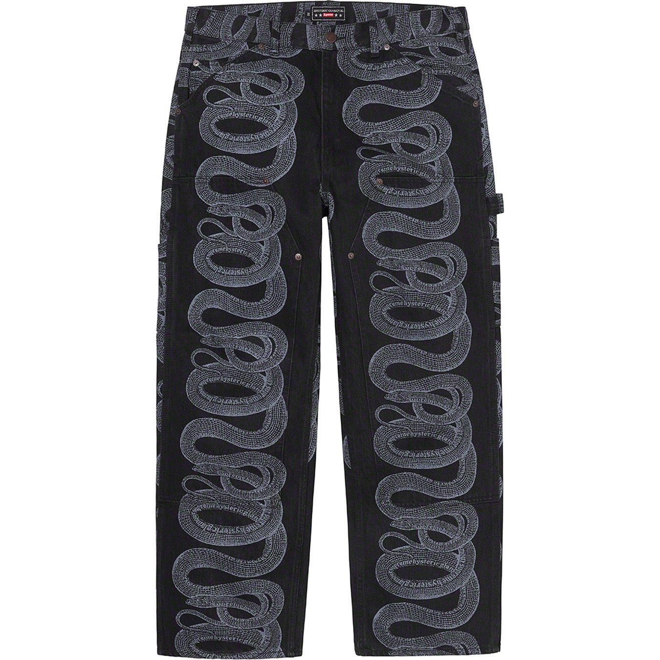 Supreme®/HYSTERIC GLAMOUR Snake Double Knee Denim Painter Pant view 11